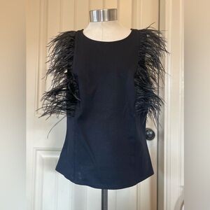 Anthropologie Eva Franco Romana Feathered Top‎